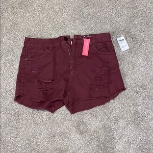 Maroon shorts